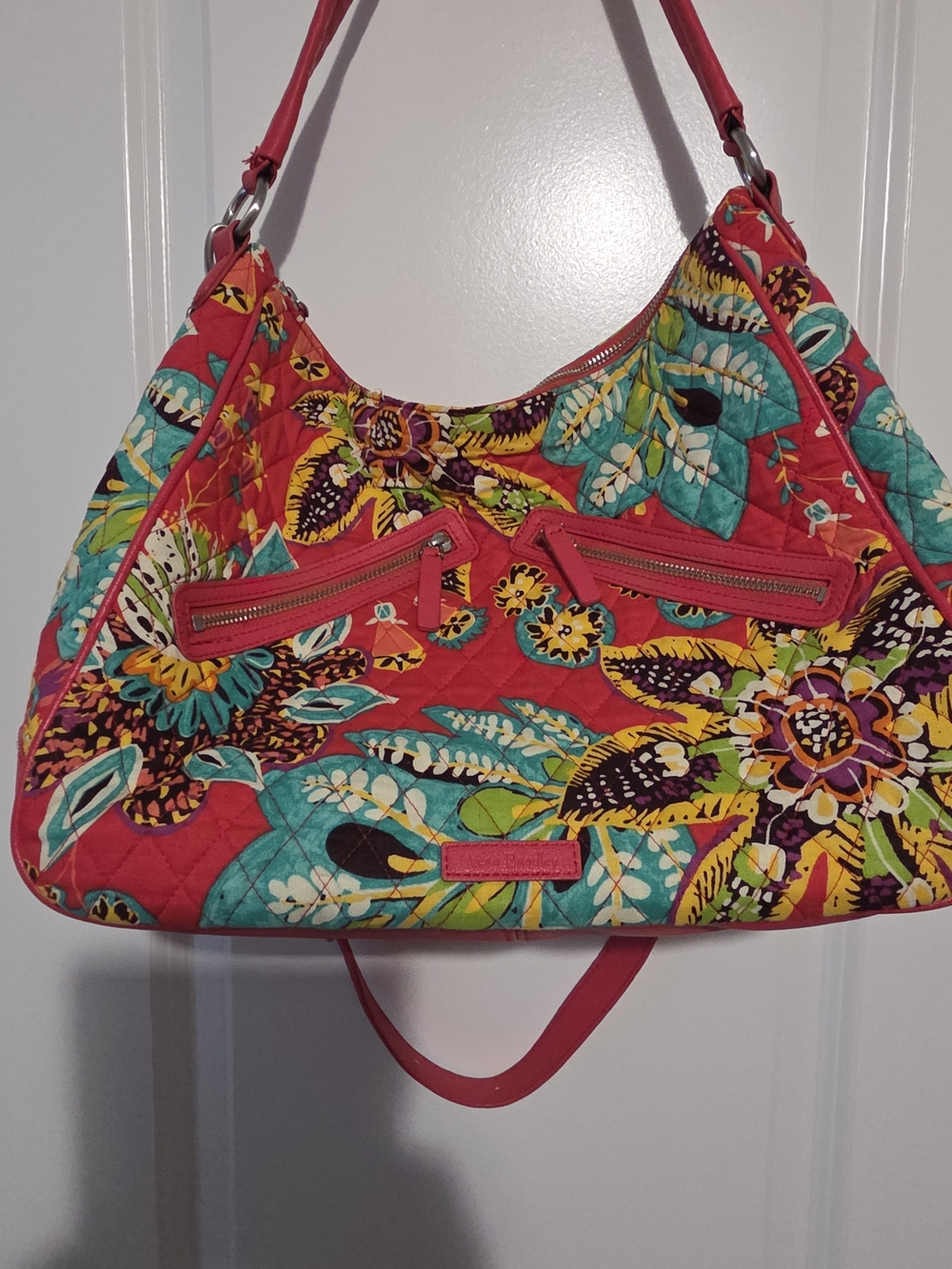 Vera Bradley Vibrant Quilted Floral Cross Body Shoulder Bag -
